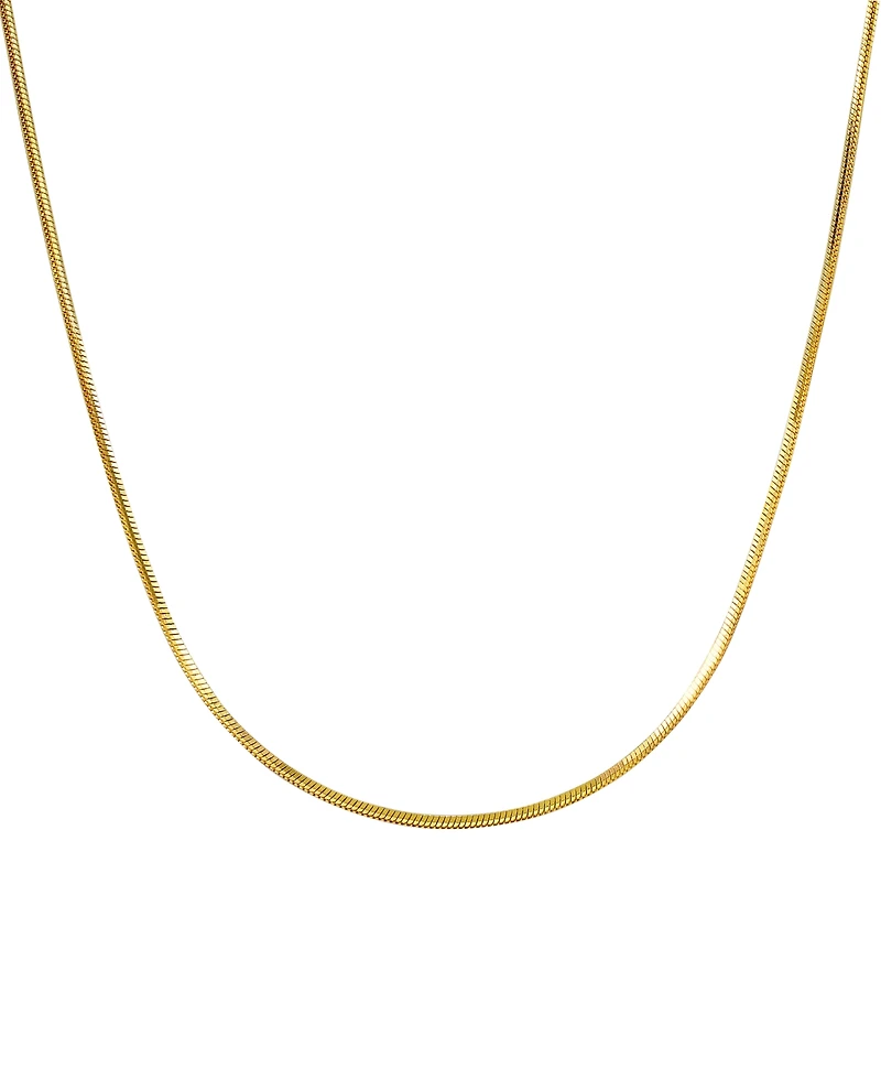 Macy's Square Snake Chain 18" Necklace in 10k Yellow Gold