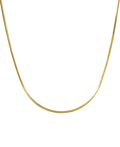 Macy's Square Snake Chain 18" Necklace in 10k Yellow Gold
