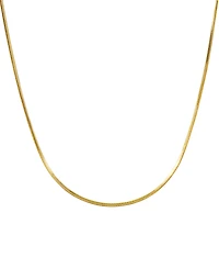 Macy's Square Snake Chain 18" Necklace in 10k Yellow Gold
