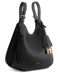 Jw Pei Ines Padlock Mini Lychee Pattern Tote Handbag
