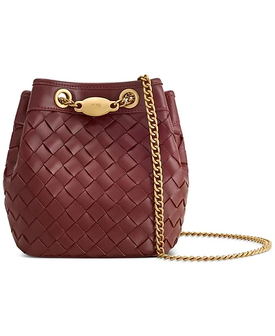 Jw Pei Yara Plain Weave Mini Bucket Handbag