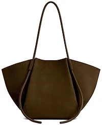 Jw Pei Nala Wide Suede Fabric Large Tote Handbag