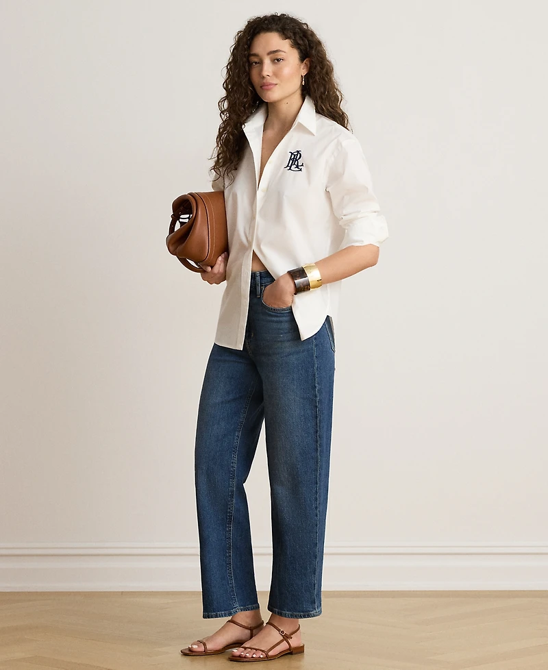 Lauren Ralph Petite High-Rise Straight Jeans
