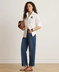 Lauren Ralph Petite High-Rise Straight Jeans