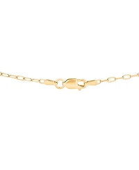 Macy's Lab-Grown Emerald (3/8 ct. t.w.) Pendant Necklace in 14k Gold Over Sterling Silver