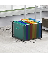 Danrong Mesh Hanging File Organizer Collapsible Letter Storage Box