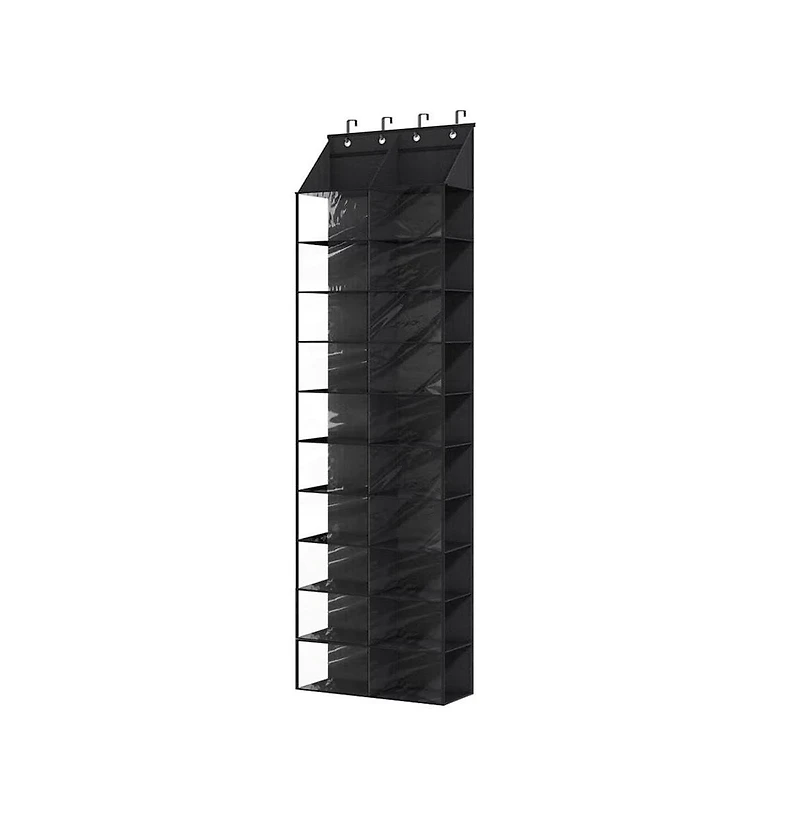 homfan Door Hanging Organizer – 10 Levels, 20 Deep Mesh Pockets – Dustproof, Space-Saving – for Closet and Kitchen Storage