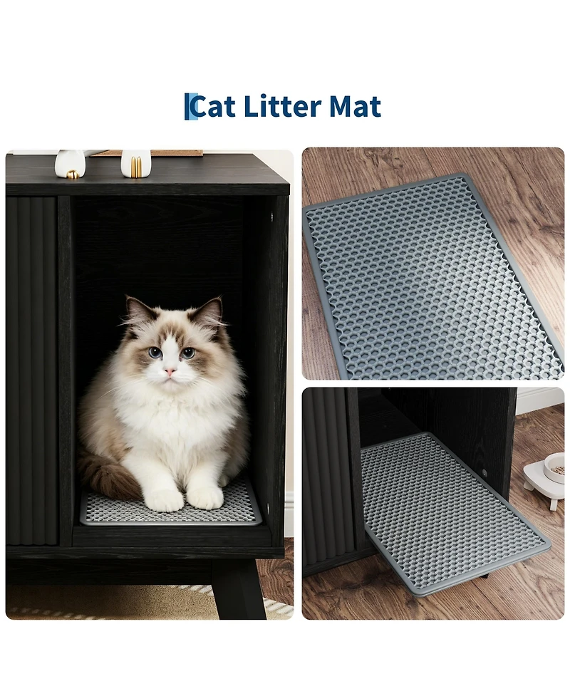 homfan Cat Litter Box Enclosure End Table