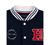 Tommy Hilfiger Toddler Boys' 2T-5T Baseball Jacket, T-Shirt and Pants, 3-Piece Set
