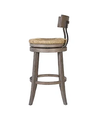 Clihome 1 Piece 31-Inch Counter Height Solid Wood Frame Bar Stool