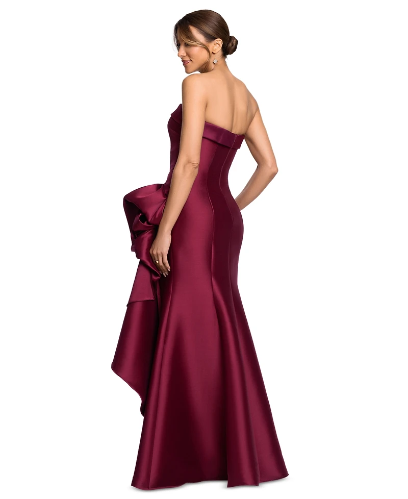 Xscape Women's Gathered Strapless Gown