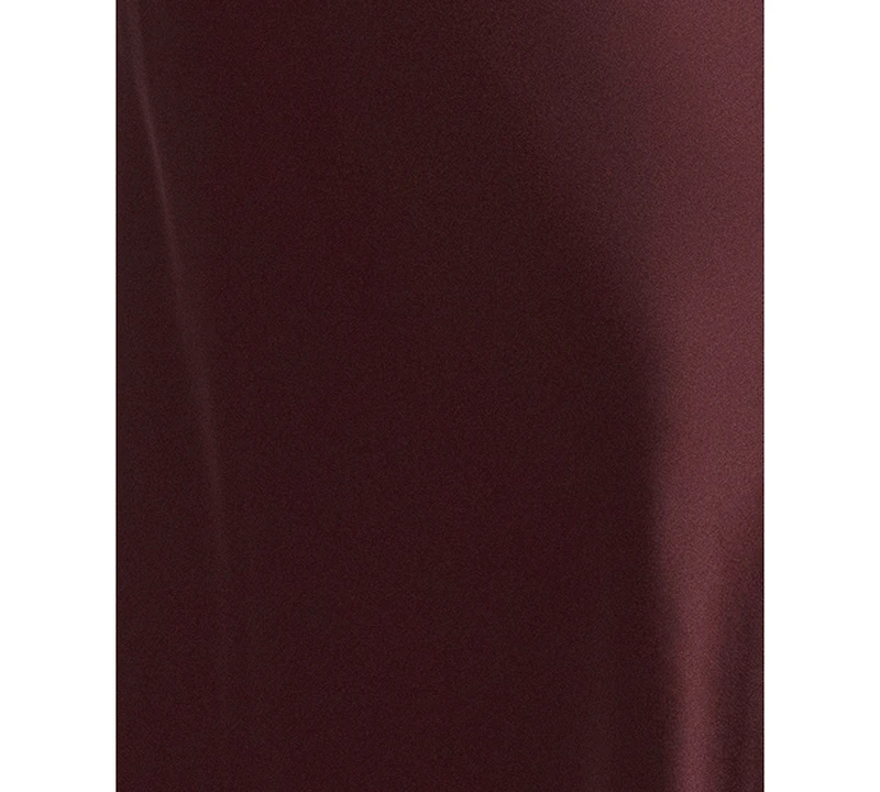 Xscape Women's Satin Lace Combination Halter Gown