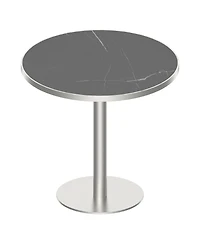 Streamdale Furniture Round Modern Dining Table Faux Marble Top Bistro Tulip Table.