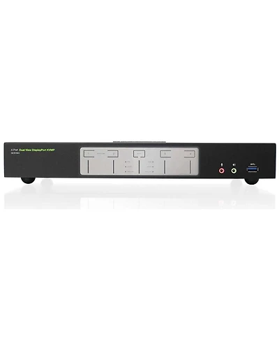 Iogear 4-Port 4K Dual View DisplayPort Kvmp Switch for Pc/Mac