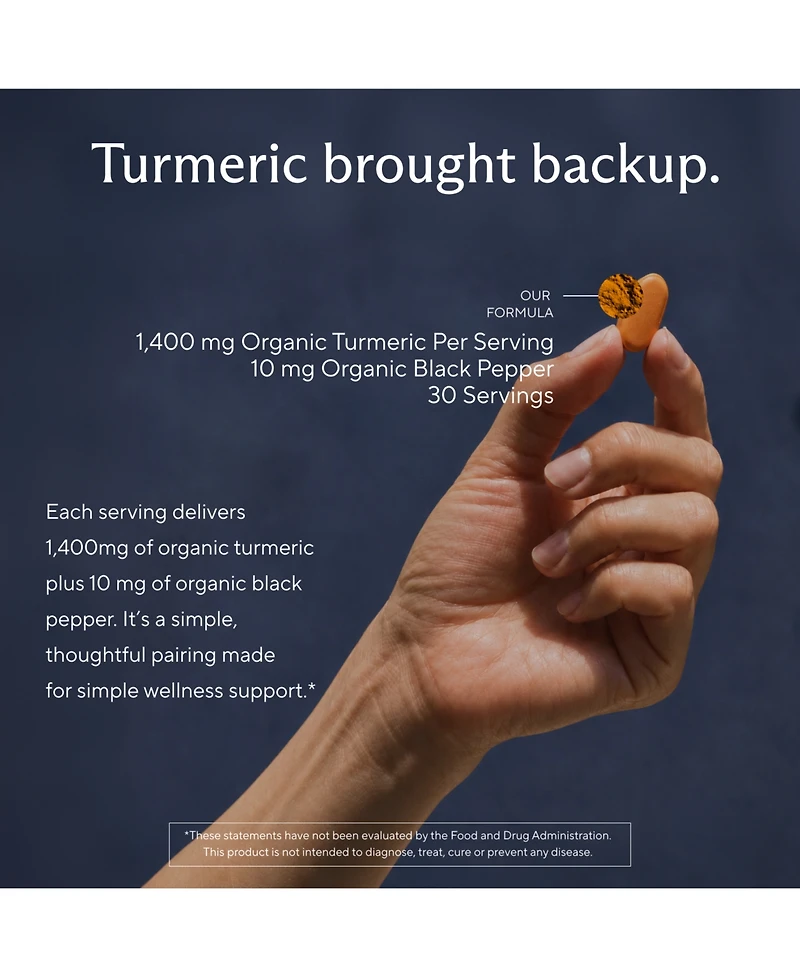 Sunergetic Turmeric Tablets with Black Pepper, 1400mg Per Serving, 60 Count
