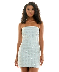 Seni & Cade Juniors' Beaded Floral Dress