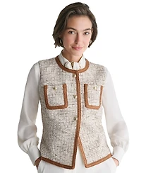 Bcbg Women's Collarless Three-Button Jacket