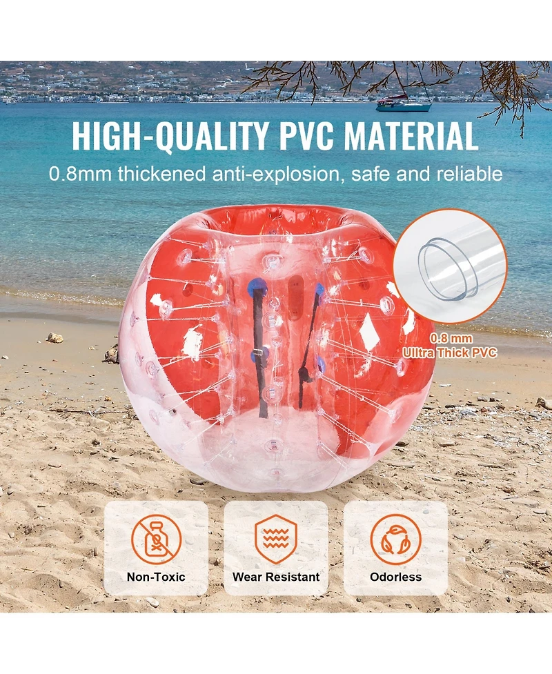 Vevor Inflatable Bumper Ball 1-Pack 5FT/1.5M Pvc Sumo Zorb Ball for Teen and Adult