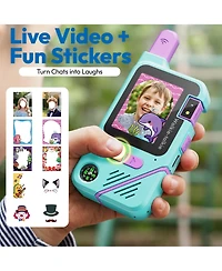 Contixo TK1 Kids Walkie Talkies 2-Pack, Video and Voice Communication Toy, Flashlight, Changer, Rechargeable