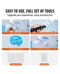 Vevor Inflatable Bumper Balls 2-Pack 5FT/1.5M Sumo Zorb Balls for Teens and Adults