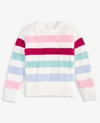 Epic Threads Girls' Xs-xl Crewneck Feather-Stripe Sweater, Macy's Exclusive