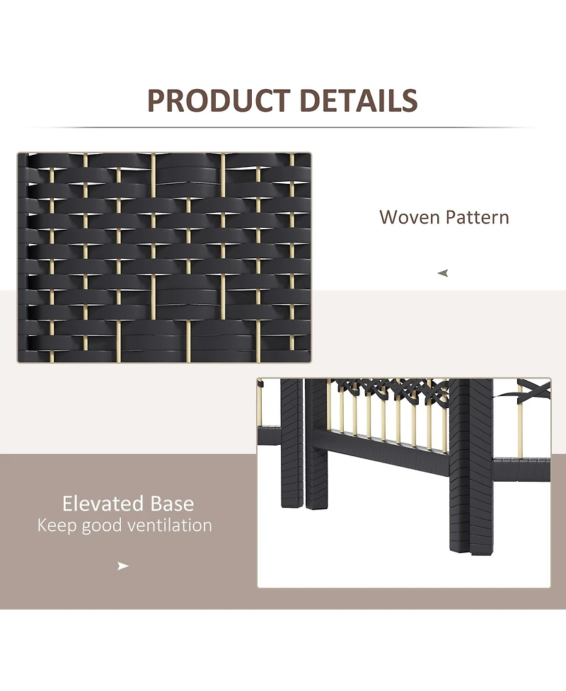 Homcom Panel Room Divider, Folding Screen, 5.6