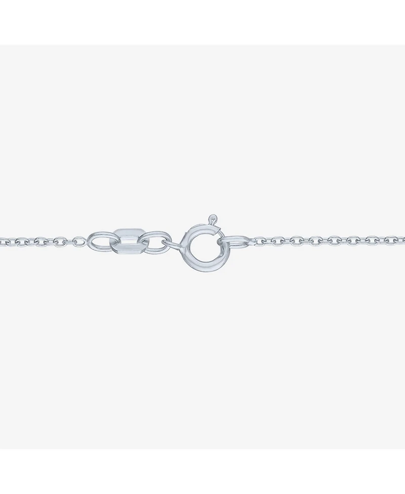 Diamond Double Heart Pendant Necklace in Sterling Silver and 14k Rose Gold (1/10 ct. t.w.)