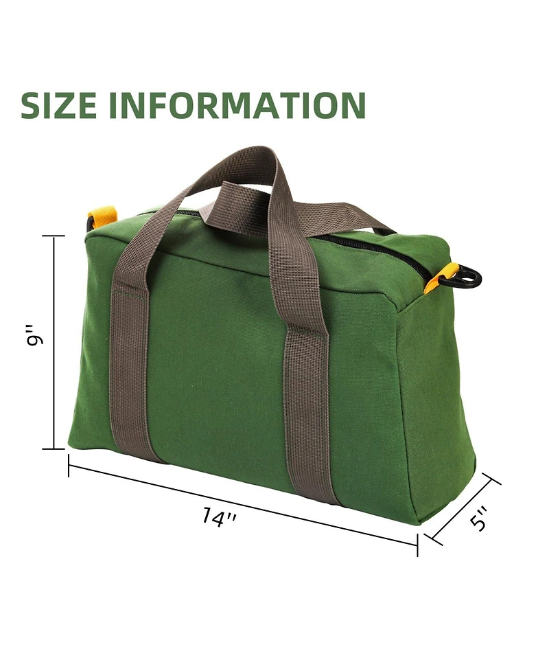 Xdovet Tool Bags Heavy Duty Canvas Utility Tote Organizer Pouch