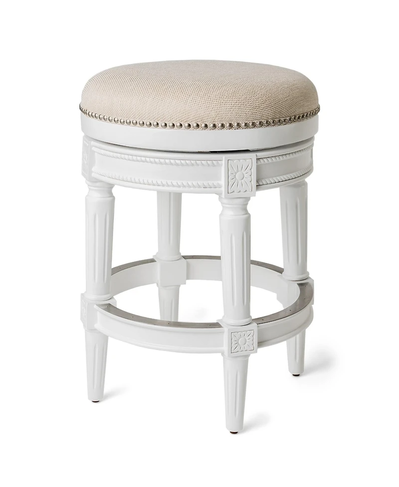 Maven Lane Pullman Backless Swivel Upholstered Kitchen Counter Stool
