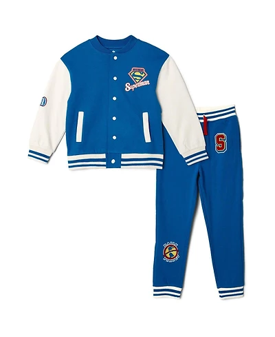 Justice League Boy's (5-16) Fleece Varsity Jacket and Pants Set