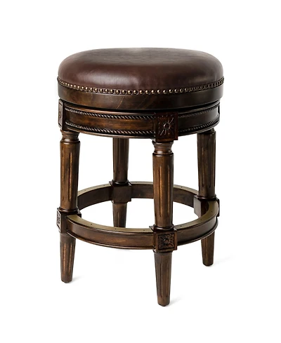 Maven Lane Pullman Backless Swivel Upholstered Kitchen Counter Stool