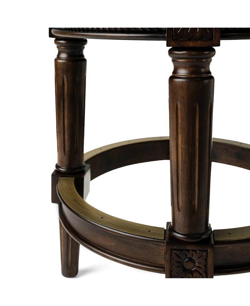 Maven Lane Pullman Backless Swivel Upholstered Kitchen Counter Stool