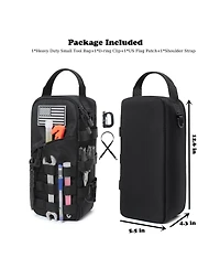 Xdovet Multifunctional Storage Pouch – Zippered Pouch with D-Ring