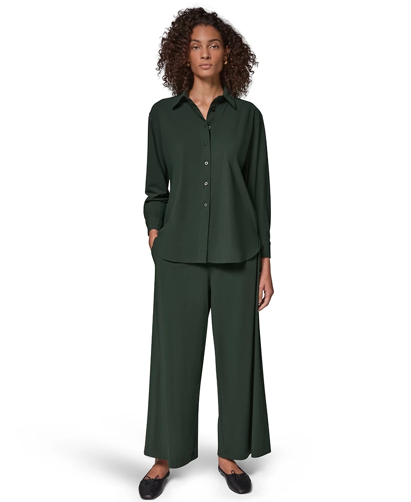 Donna Karan Weekend Women's Long-Sleeve Button-Front Top