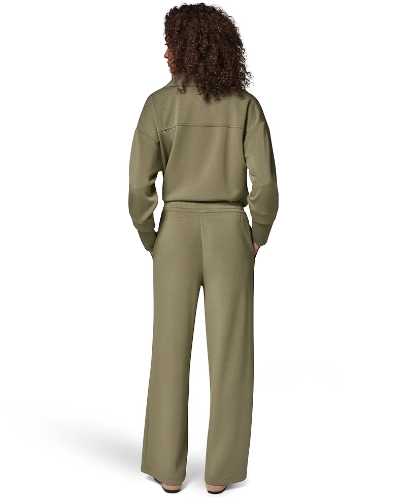 Donna Karan Weekend Women's Jet Setter Mid-Rise Pull-On Wide-Leg Pants