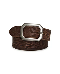 belle & bloom Women's Stand By Me Embossed Leather Belt