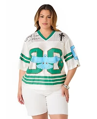 Ashley Stewart Plus God Has a Plan Printed Jersey