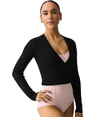 Capezio Women's Ribbed Knit Wrap Sweater