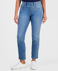 Style & Co Petite High-Rise Straight-Leg Shaping Jeans, Macy's Exclusive