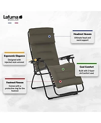 Lafuma Futura Air Comfort Zero Gravity Indoor Outdoor Recliner Chair, Taupe