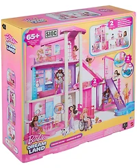 Barbie DreamHouse 3-Story Dollhouse with 2 Pools, 2 Slides, and Working Elevator, 65+ Pieces