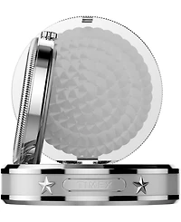 Timex Unisex Quartz Analog Silver-Tone Table Clock Watch 49mm