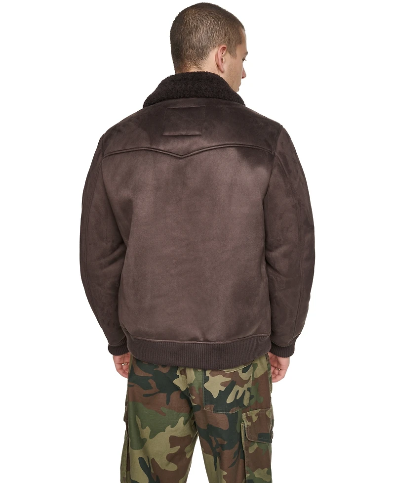 Levis Men's Faux Shearling Bomber Jacket