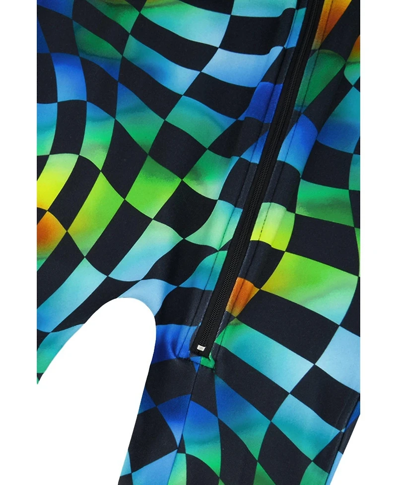 Deux par Big Boys ( 6 to 14 ) One Piece Thermal Underwear Checkered Print