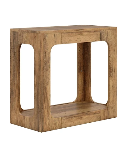 Slickblue Modern 2-Tier End Table with Shelf for Living Room Organization
