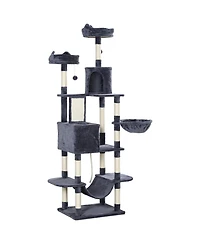 Ruie 81 Inch Cat Tree Tower with Condos Beds Hammocks and Scratching Posts