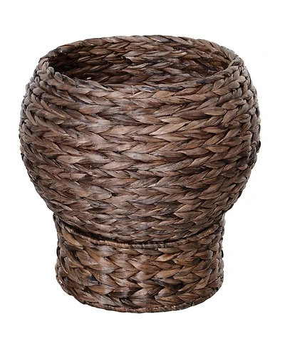 Ruie Hand-Woven Elevated Cat Bed Egg Chair with Rotating Basket and Cushion