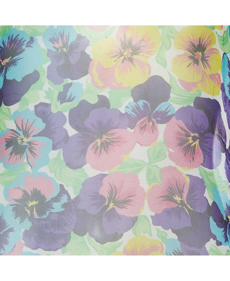 Pre-Owned Versace Women's Floral Print Silk Kaftan Top
