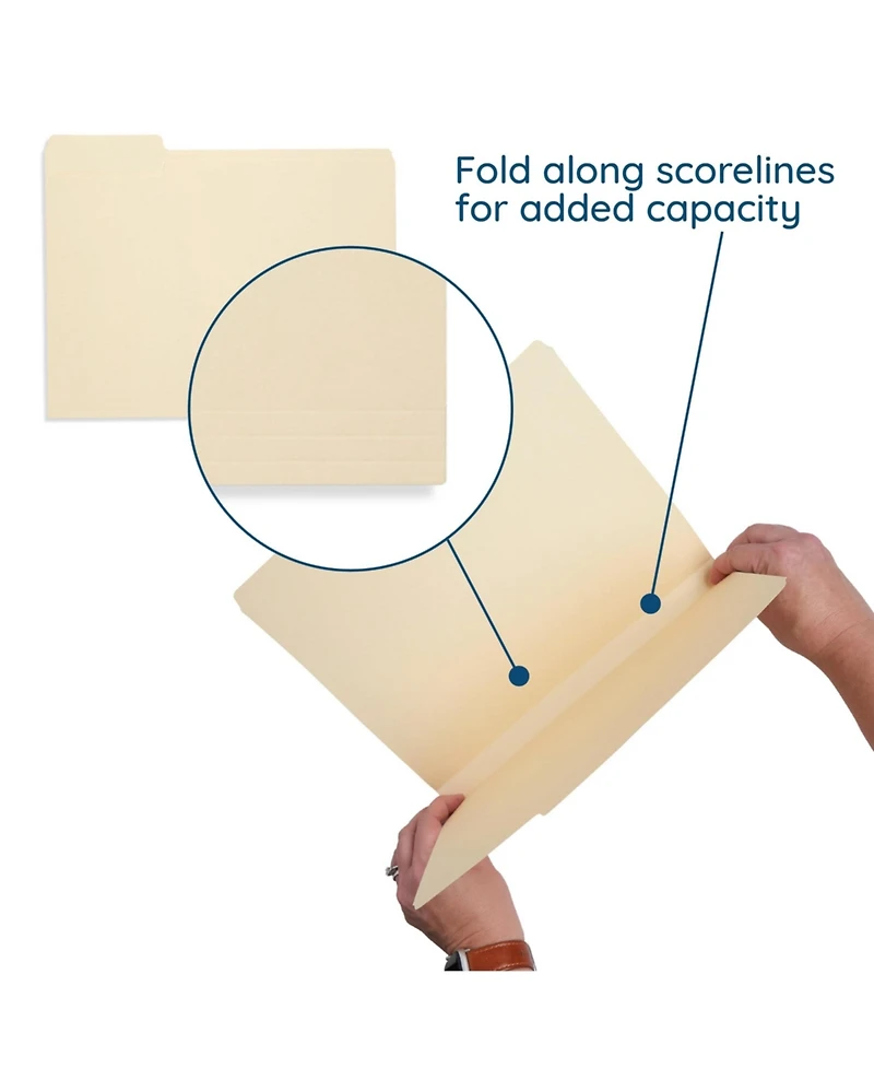 Danrong Manila Folders Letter Size 1 3 Cut Top Tabs Assorted Positions 200 Pack Paper Office Organization