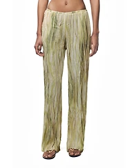 Nocturne Women's Abstract Print Straight Leg Trousers